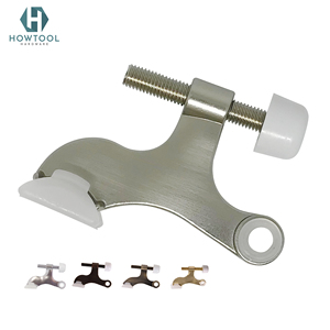 HOWTOOL B300 Deluxe Heavy Duty Door Stopper with Adjustable <b>Hinge</b> Pin & White Rubber Bumper Tip Modern Design - Product Image 3