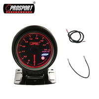 Nouveau Jauge de rapport air-carburant 60 mm avec affichage LED 3 couleurs, réglage de la luminosité, rappel de pointe et fonction de sonnerie d'avertissement silencieuse