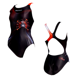 Traje de Baño de Competición de Diseño Personalizado, Impermeable, de Una Pieza, con Impresión Digital para Mujer - Product Image 2