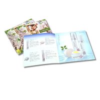 Folletos Impresos Offset Personalizados para el Cuidado de la Piel, 18x17.6cm, Papel Recubierto, Laminado con Película, Cartón Resistente, Cartón Corrugado, Cartón Dúplex