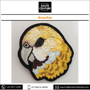 Broches personnalisées de marque, dernières créations de designers, faites à la main, perles Lovebirds de 6,5 cm, pour femmes/dames - Product Image 4