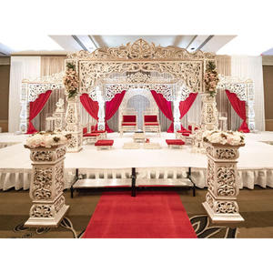 Mandap de Bollywood de Primera Calidad para Bodas del Sur de Asia, Boda Hindú, Nuevo Mandap Raj Mahal, Elegante Mandap de Fibra para Bodas del Sur de Asia, Canadá - Product Image 1