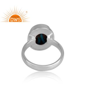 Alta calidad 925 plata esterlina fina Natural Mojave cobre Bumblebee turquesa anillo de piedras preciosas para mujer fabricante de joyería - Product Image 4