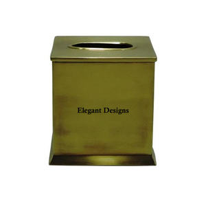 Boîte à mouchoirs de couleur personnalisée de qualité supérieure Distributeur de mouchoirs fait à la main enduit de poudre blanche décorative Boîte à mouchoirs de créateur - Product Image 6