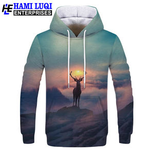 Venta al por mayor Personalización de alta calidad Sublimación completa Diseños de impresión Fleece Easy And Comfort PullOver Hoodies de manga larga - Product Image 4