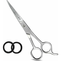 Ciseaux de coiffure allemandes en acier inoxydable 4Cr13, outils de Salon avec peigne, lame et droite, de qualité supérieure, 1 pièce, 6.5 pouces