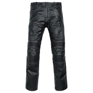 पुरुषों की स्वनिर्धारित असली लेदर पैंट पु चमड़े की पैंट में कस्टम लोगो और भीतरी लेबल के साथ सभी आकार और रंग
