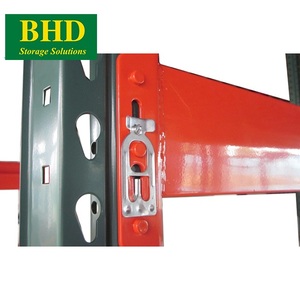 36'-48' Wide Selective Pallet <b>Rack</b> 3'-6' Step Beam Heavy Duty Teardrop 5-Layer Corrosion Protection Powder Coating Galvanized - Product Image 2