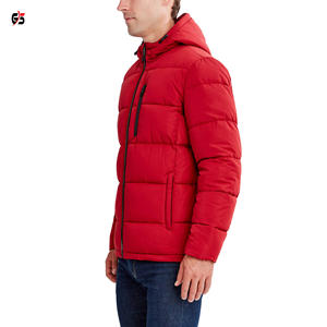 Vestes bouffantes légères pour hommes, t-shirt respirant et chaud pour l'hiver, avec fermeture éclair, en tissu Polyester OEM 100%, Logo personnalisé - Product Image 2