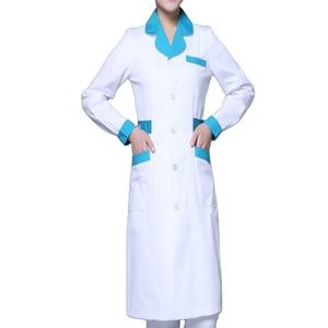 Conjuntos de Uniformes Médicos de Manga Larga con Cuello en V de Popelina de Alta Calidad Unisex, Cómodos para el Trabajo en Hospitales, Modernos y con Logotipo Personalizado - Product Image 2