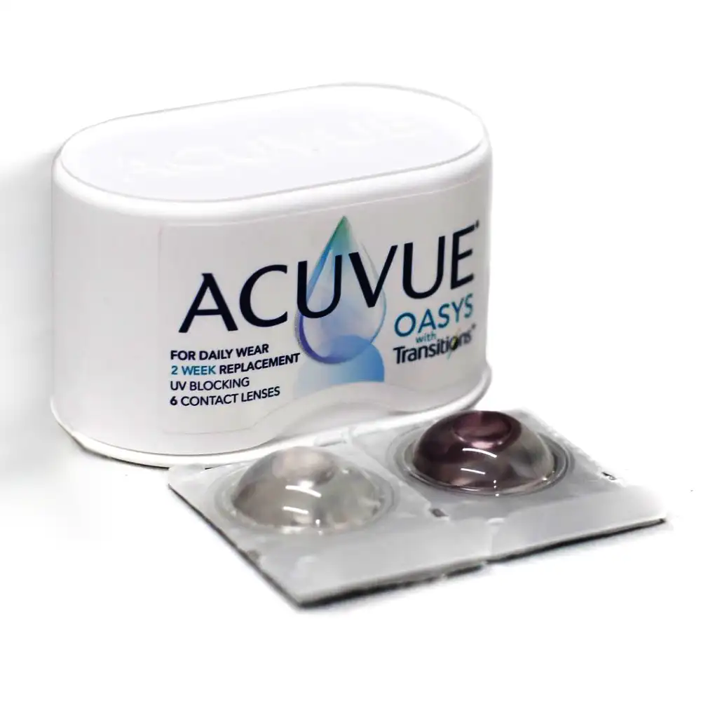Acuvue Oasys-Gafas de contacto bisemanal desechables, lentes de contacto suaves para uso extendido, 2 semanas, 6 uds.