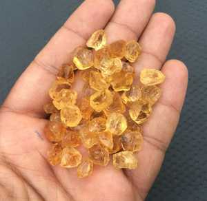 Pierre Citrine naturelle jaune brut pour la fabrication de bijoux, grossiste brut non traité, 25 pièces - Product Image 2