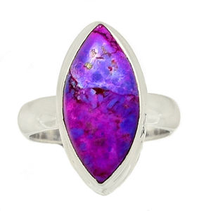 Top Selling Genuine Purple Mohave Opal Gemstone 925 Solid Sterling Silver Dainty Promise Boho Fine <b>Jewellery</b> Ring for Women - Product Image 1