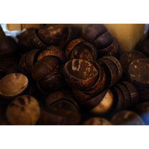 Meilleure vente Ensemble cadeau artisanal de haute qualité avec logo personnalisé Bol en noix de coco naturelle faite à la main du Vietnam - Product Image 4