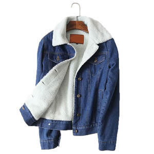 Top Tendance Tricoté Respirant Imperméable Jeans Veste Meilleur Prix De Gros Épaule Abandonnée 100% Coton Direct Usine Unisexe - Product Image 1