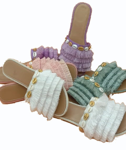 Sandalias Flip-Flop Hechas a Mano de Estilo Vintage, Calzado Casual de Diseño Nuevo, Plataforma Plana Antideslizante, Parte Superior de Cuero Genuino - Product Image 4