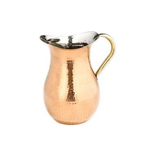 Jarra de agua clásica hecha a mano, de cobre martillado, decorativa, con logotipo personalizado, moderna, venta al por mayor - Product Image 4