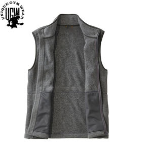 Hommes décontracté respirant laine polaire gilet hiver coton sans manches chaud veste automne vêtements d'extérieur - Product Image 6