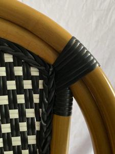 เก้าอี้บิสโทรหวายทำจากอลูมิเนียมไม้ไผ่หวายเฟอร์นิเจอร์รับประทานอาหารในสวนและในบ้านสำหรับลานกลางแจ้ง - Product Image 5