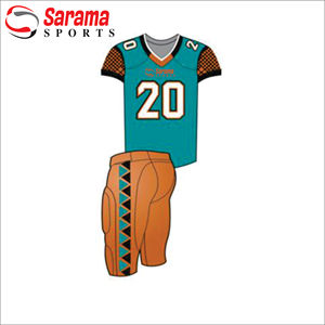 Uniforme de fútbol americano profesional, personalizado, color blanco liso - Product Image 1