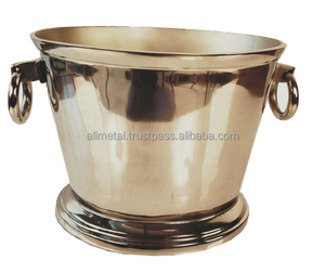 Seau à glace vintage en Aluminium pour Champagne, pour vin, vin, bière, refroidisseur pour fêtes à l'intérieur et à l'extérieur, à toutes occasions - Product Image 3