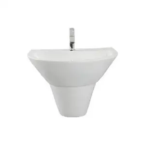 Half Pedestal Wash Basin Wash Sink Ceramic Wash Basin Half Pedestal Modern Bathroom Sanitary Wear