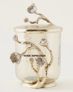 กระป๋องและโหลแก้วโลหะรูปใบไม้ - Product Image 4