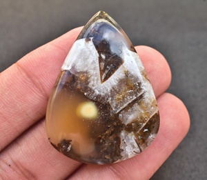 Scheelite Cabochon พลอยสีฟ้าแบบตุรกี,พลอยสีฟ้าคุณภาพสูงลายลูกไม้สีฟ้า Rhodochrosite - Product Image 2
