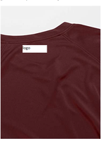 T-shirt à manches courtes personnalisable pour femme, imprimé denim, double séchage rapide, 100 % polyester, importé, lavable en machine