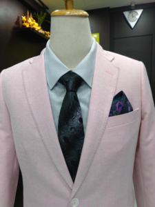 ชุดสูทธุรกิจทำจากขนสัตว์กระดุมแถวเดียวของผู้ชายกางเกงอัดพลีทแบบมีซิปด้านหน้ามีซิปด้านหน้าแบบเปิดปิดด้านหน้าและด้านหน้าระบายอากาศได้ดี - Product Image 3