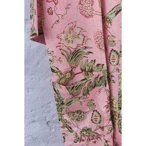Kimono largo de algodón para mujer, ropa de dormir con estampado Floral, estilo indio, étnico - Product Image 2