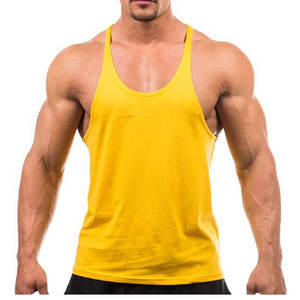 Sur mesure mâle sans manches gilet Fitness musculation vêtements de sport tricoté débardeur imprimer grande taille maillots vierges - Product Image 4