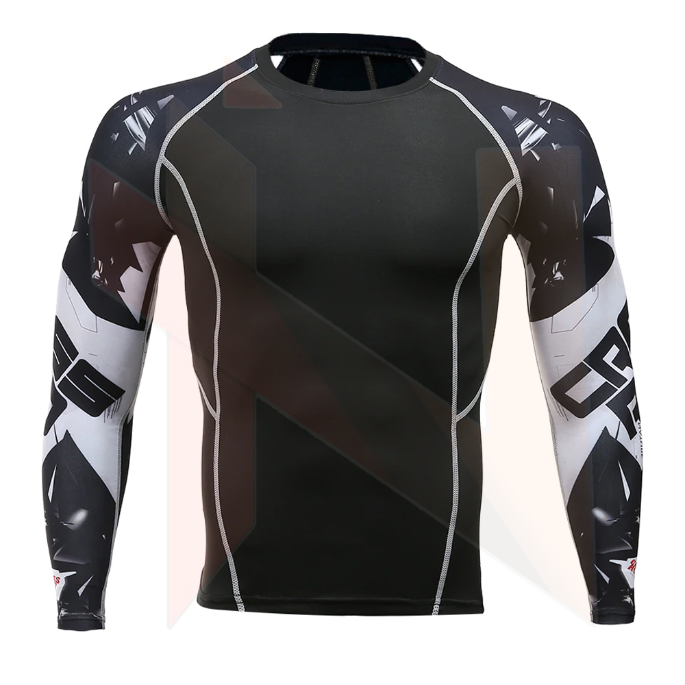 Gym Fitness Running For Men Compression Long Shirt / Men Casual Slim Fit Long Shirt / Custom High Quality Compression Shirt