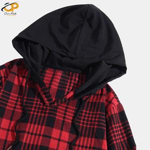 Sudadera con capucha gruesa personalizada 400 Gsm para hombre 100% algodón 50% poliéster Premium en blanco térmico para invierno estilo Hip Hop - Product Image 3