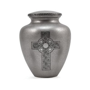 Urna conmemorativa de platino de dos tonos para adultos, cenizas funerarias humanas, cremación, estilo americano/europeo, almacenamiento de Metal grabado - Product Image 6