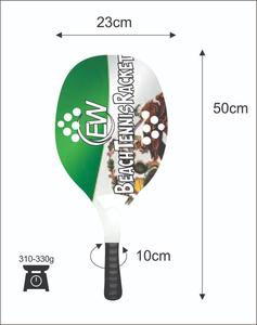 Raquetas de Tenis Playa Personalizadas de Carbono y Fibra de Vidrio con sus Logotipos y Combinaciones de Colores 310-330g 50cm - Product Image 2