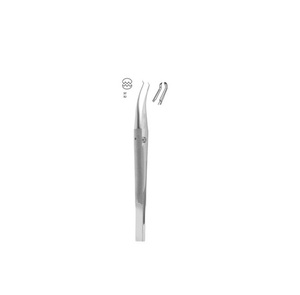 Girard Mano izquierda Pinzas corneosclerales de acero inoxidable Dientes con plataforma de atado manual 10,5 cm-4 pulgadas - Product Image 1