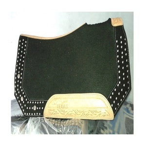 Sous-selle en feutre de style western de qualité supérieure, gris naturel, durable, 32x32 pouces, pour l'équitation, le trail, le roping, le barrel, fournisseur d'équipement d'équitation - Product Image 1