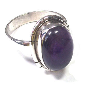 Labradorite et lunette en argent sterling sertie fait main style indien simple bague éternité vermeil femmes bijoux en argent - Product Image 4