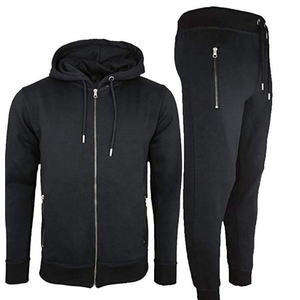 Costume de Jogging en coton Polyester pour hommes, ensemble de 2 pièces de haute qualité personnalisé, tenue en polaire, vente en gros - Product Image 1
