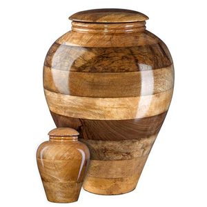Urnas de cremación de madera con diseño hecho a mano, urnas metálicas decorativas multiusos para el hogar, gran oferta - Product Image 1