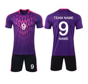 High Quality Quick Dry Soccer Jersey Wear Sublimated Fabric Design Custom Cheap Men's Soccer Uniform Set - Product Image 1