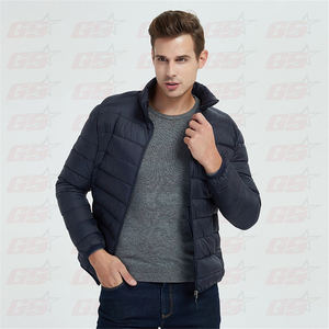 Blouson d'hiver à capuche pour hommes, avec logo personnalisé, rembourré, à la mode, 2020 - Product Image 3