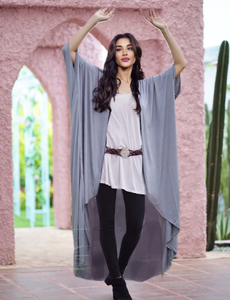 Robe longue style bohémien pour femmes, tenue de plage décontractée, élégante, Kimono, grande taille, vêtement d'été, collection - Product Image 3