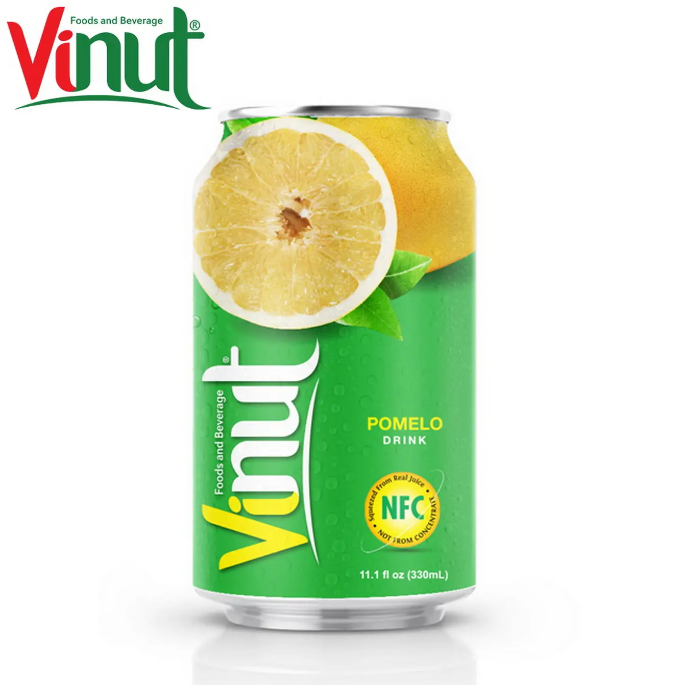 330ml VINUT 수 (통조림) 원래 맛 포멜로 노란색 주스 수출 사용자 정의 개인 상표 건강한 아름다움 음료 할랄 인증