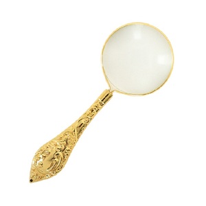 Sừng thiết kế xử lý <span class=keywords><strong>Magnifier</strong></span> 3 "đường kính bán buôn handmade Brass Vòng <span class=keywords><strong>Fancy</strong></span> lau xử lý Magnifying Glass - Product Image 4