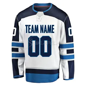 Alta qualidade design personalizado nome da equipe hóquei no gelo jersey premium sublimado hóquei no gelo prática jerseys