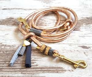 Fabrication personnalisée couleur Rose naturel belle laisse de corde de chien Durable Dog Slip Braid Rope Pull Handbag Rope - Product Image 2