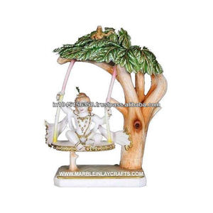 Fait Main de marbre Très Antique Krishna Statue - Product Image 1