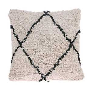 Wholesale 100% Cotton Wool Boho Style Square Tufted <b>Throw</b> <b>Pillow</b> Embroidered Leaves Cushion Cover for Wedding Decor Hand Woven - Product Image 5